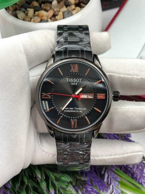 Мужские наручные часы TISSOT с металлическим ремешком в подарочной упаковке  #1