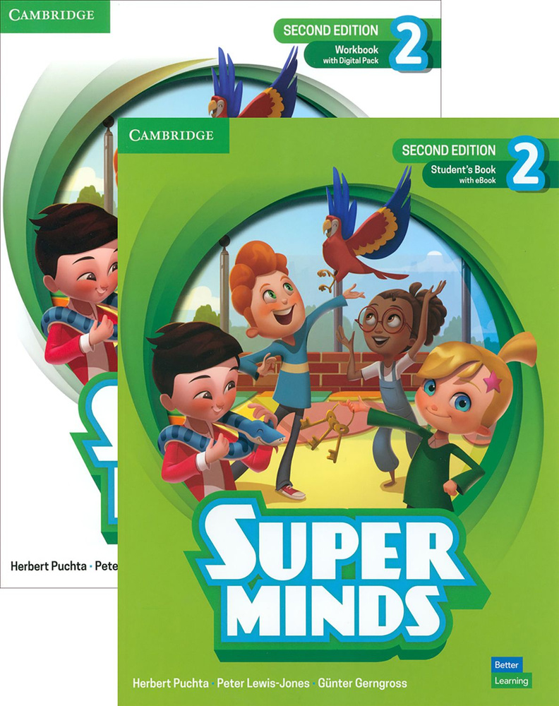 Super Minds. 2nd Edition. Level 2. Student's Book + Workbook / Книга на Английском | Herbert Puchta, #1