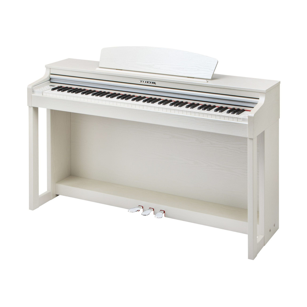 KURZWEIL M120 WH - цифр. пианино (2 места), банкетка, 88 молот. клавиш, полифония 256, цвет белый  #1