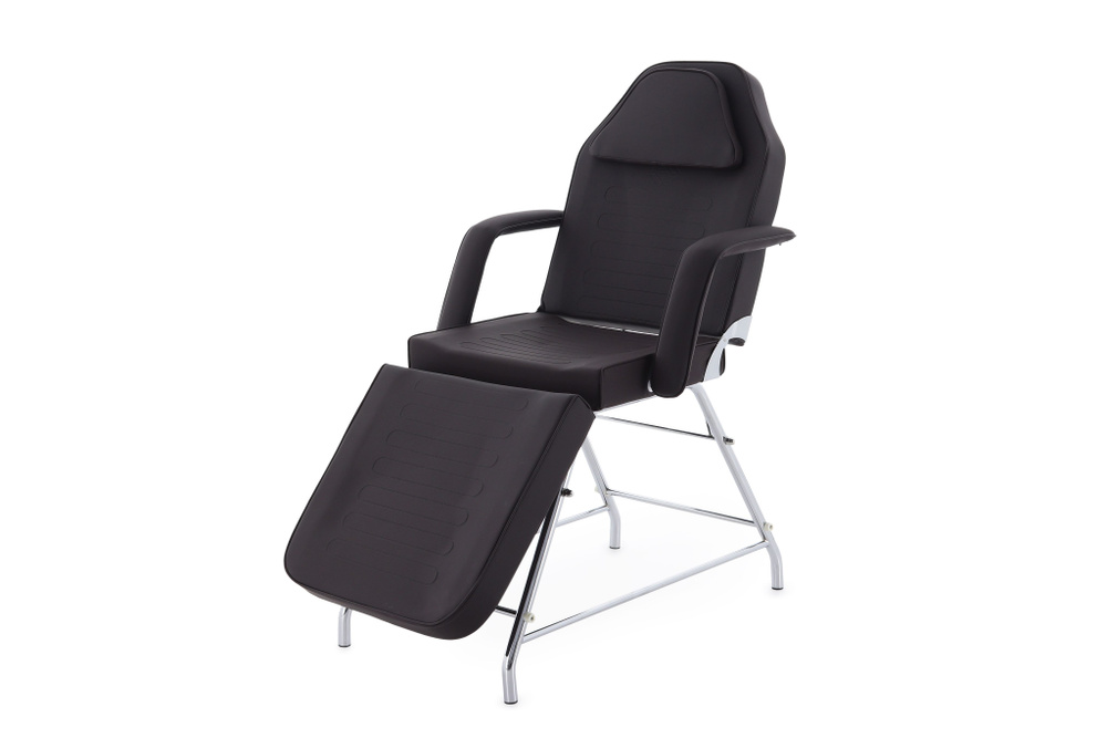 Косметологическое кресло Med-Mos FIX-1B, массажный стол трех секционный, вес до 120 кг цвет коричневый #1