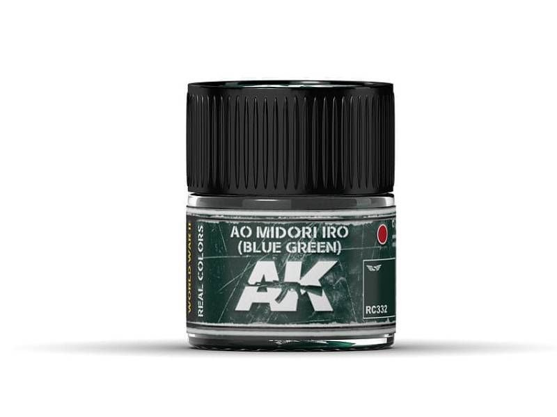 Акриловая лаковая краска AK Interactive Real Colors. Ao Midori Iro (Blue-Green). 10 мл  #1