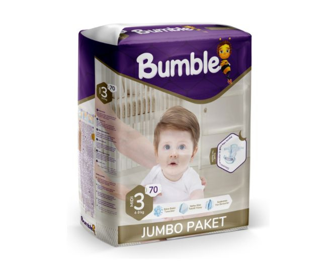 Подгузники Bumble 3, 70шт #1