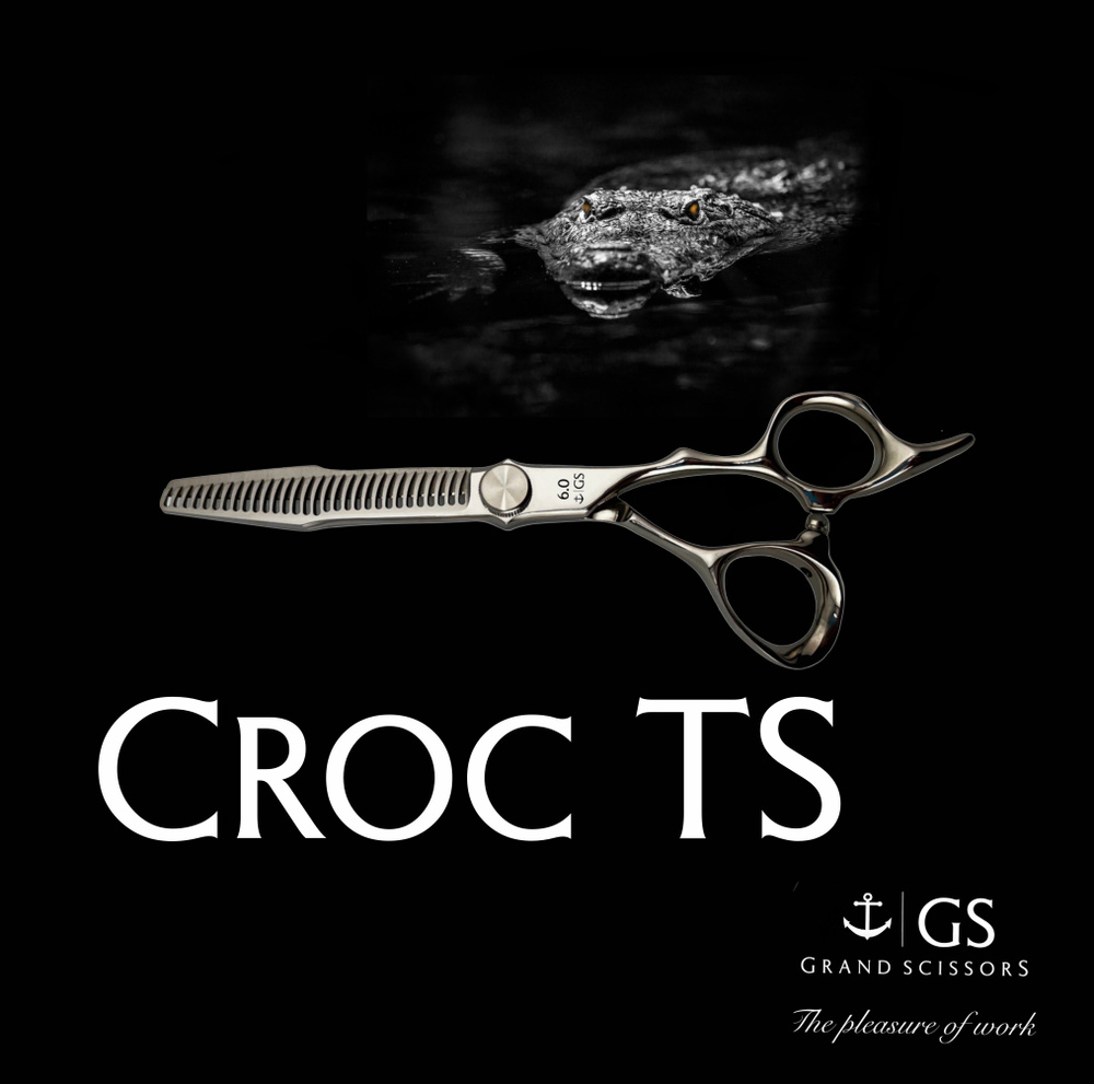 Профессиональные парикмахерские филировочные ножницы 6.0 из японской стали GS Croc ST  #1