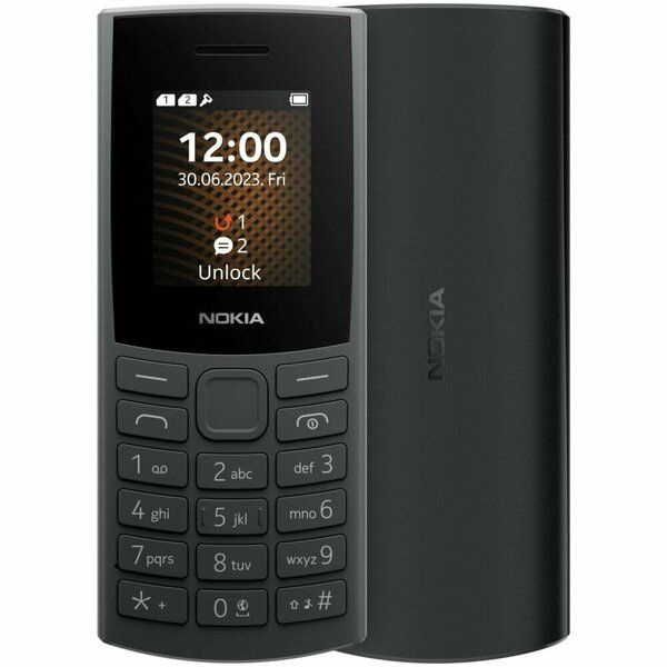 Nokia Мобильный телефон Nokia 106 TA-1564 DS EAC, черный #1