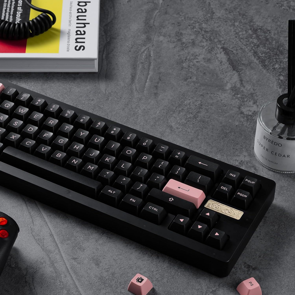 AKKO Клавиатура проводная ACR Pro 68, (CS Crystal), Английская раскладка, черный, розовый  #1