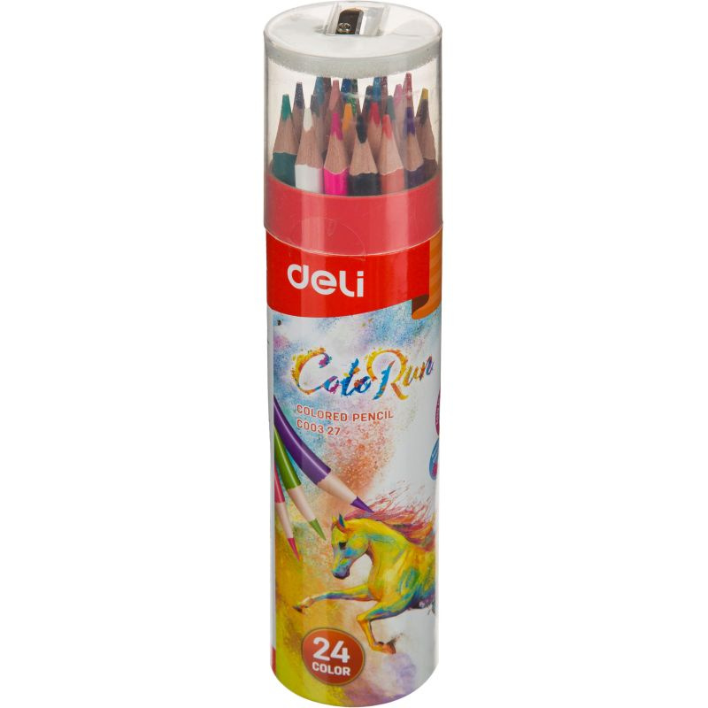 Deli Набор карандашей, вид карандаша: Цветной, 24 шт. #1