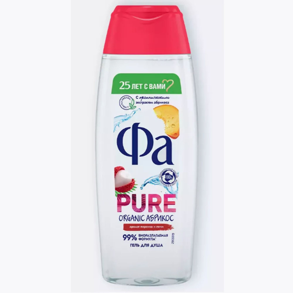 Гель для душа Pure Freshn Абрикос, 250 мл #1