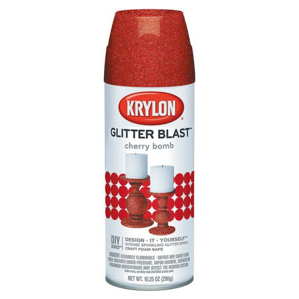 Краска аэрозольная KRYLON CHERRY BOMB с блестками красная, 290 г #1