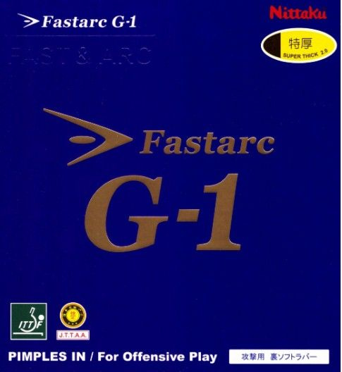 Nittaku FASTARC G-1, 2.0, Красный. Накладка для ракетки настольного тенниса.  #1