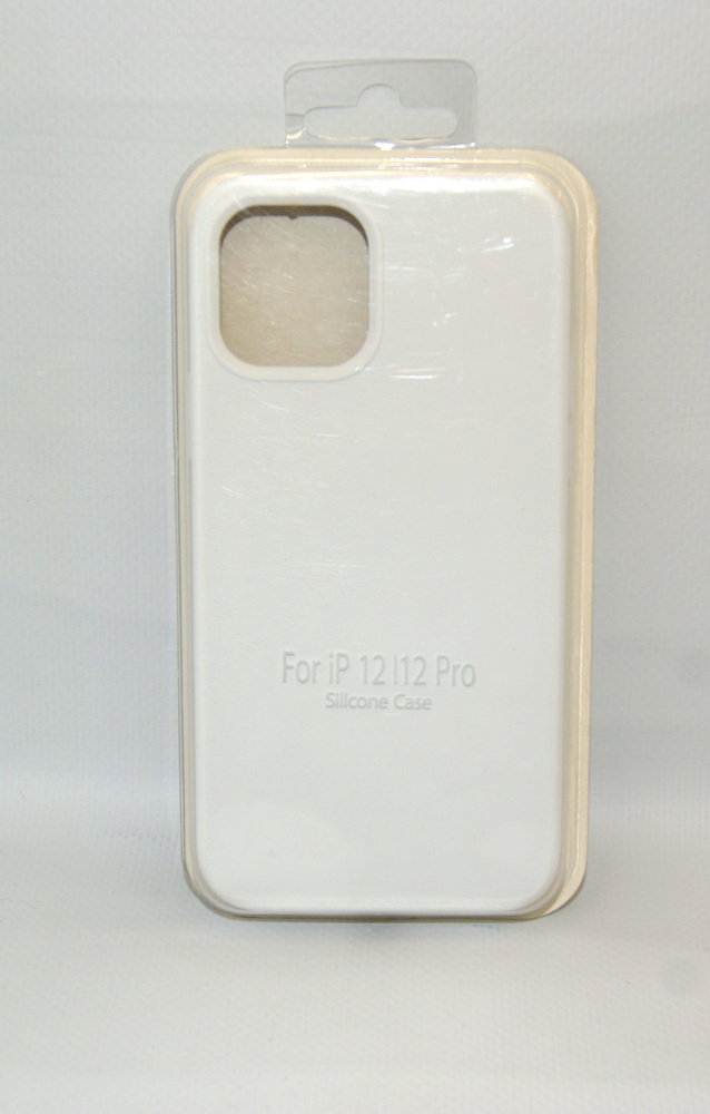 Силиконовый чехол на iPhone 12pro белый #1