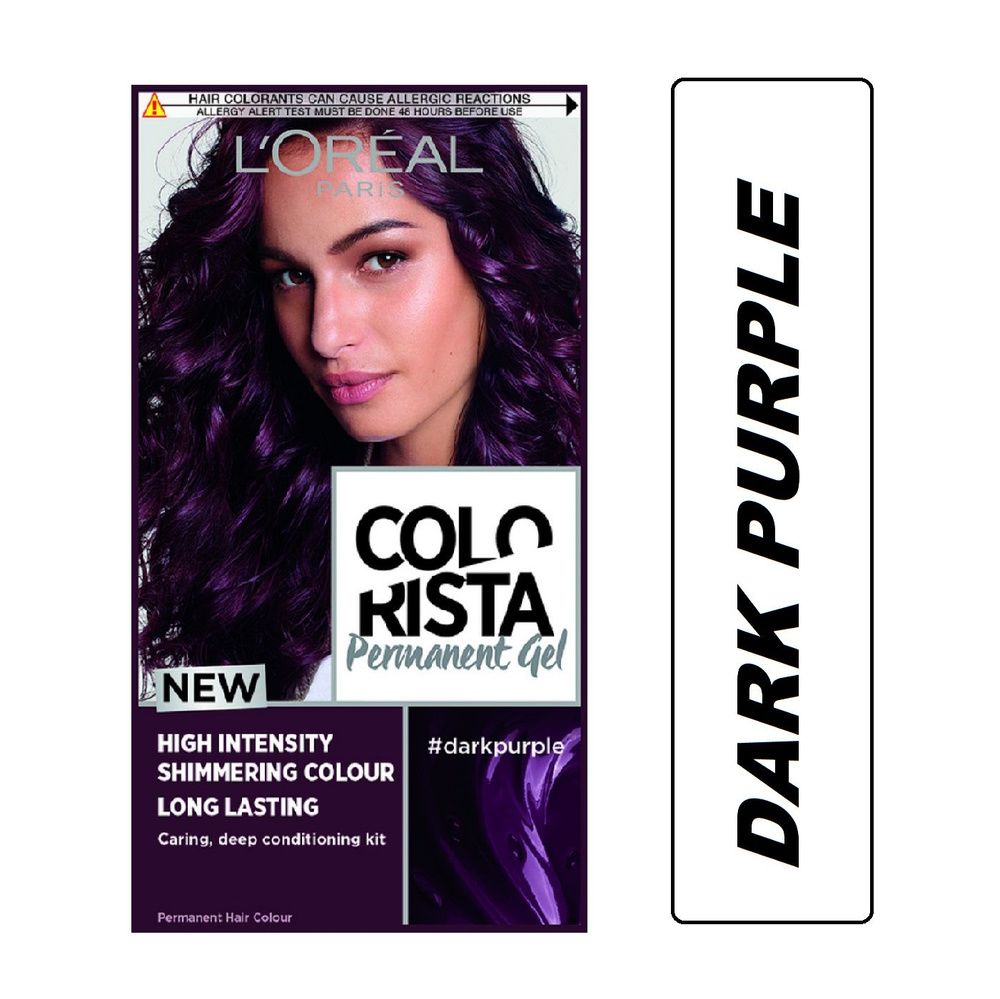 Стойкая краска для волос L'Oreal Paris Colorista Permanent Gel, Dark Purple #1