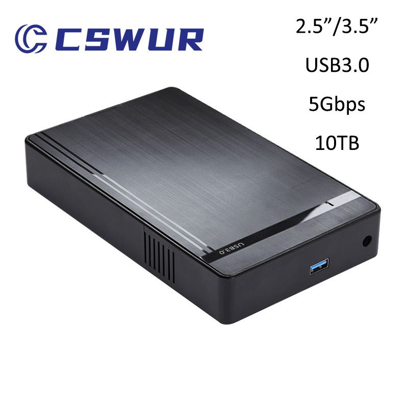 Бокс для внешнего жесткого диска 2.5/3.5" SATA HDD/SSD, корпус для внешнего жесткого диска, USB3.0  #1