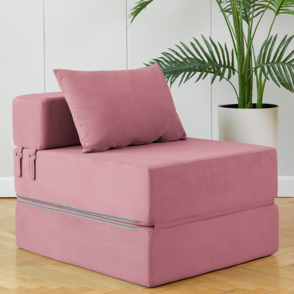 Фабрика 8 марта Кресло-кроватьТай, 70х80х60 см,светло-розовый  #1