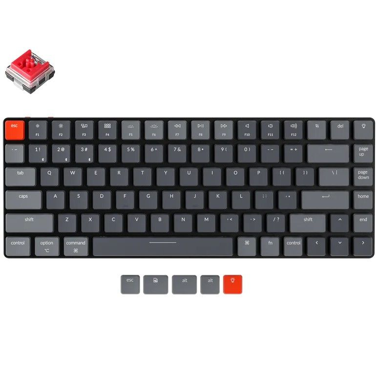 Игровая беспроводная клавиатура Keychron K3 RGB Hotswap ABS+Alum K3-E1 (Keychron Optical Red Switch) #1