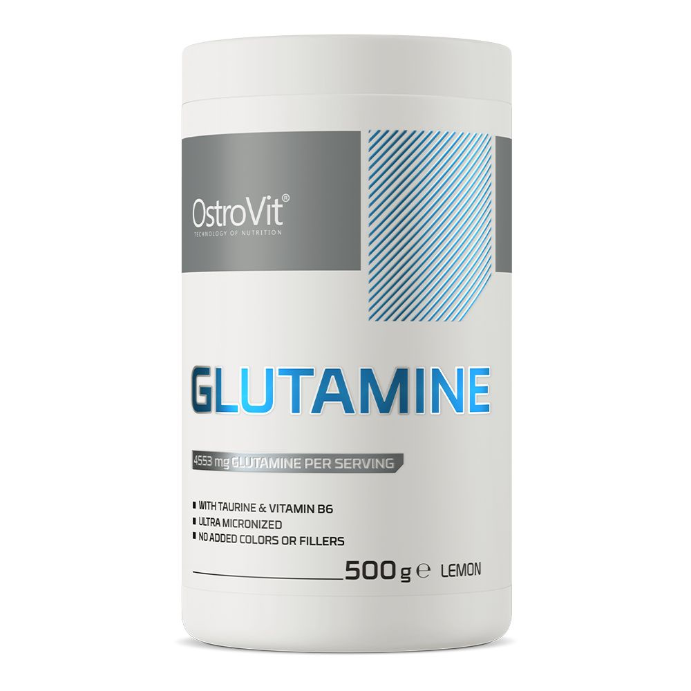 Глютамин 500 гр со вкусом Лимон Ostrovit Glutamine / Спортивное питание для набора мышечной массы  #1