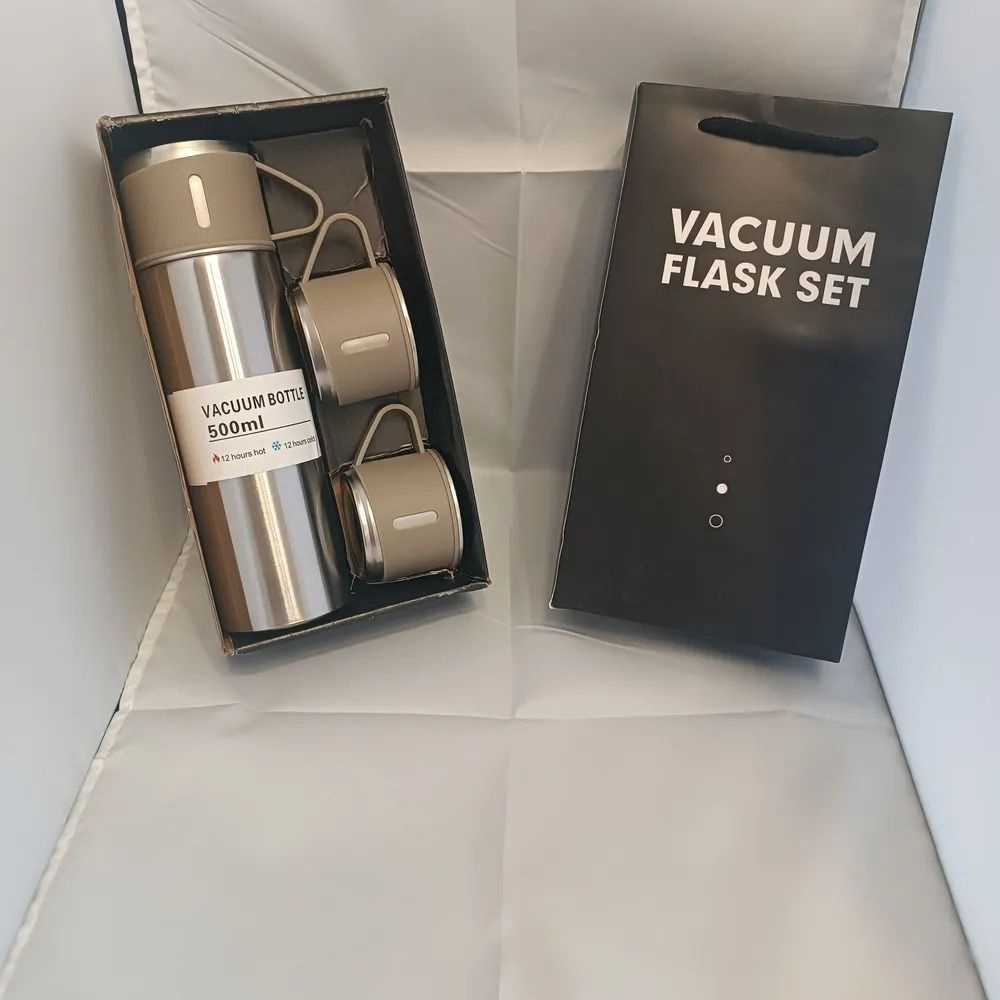 VACUUM FLASK SET Термос Вакуумный, Кнопка-клапан, Крышка-чашка, 0.5 л  #1