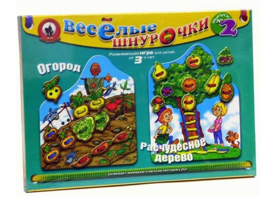 Настольная игра Веселые шнурочки Огород в пакете #1