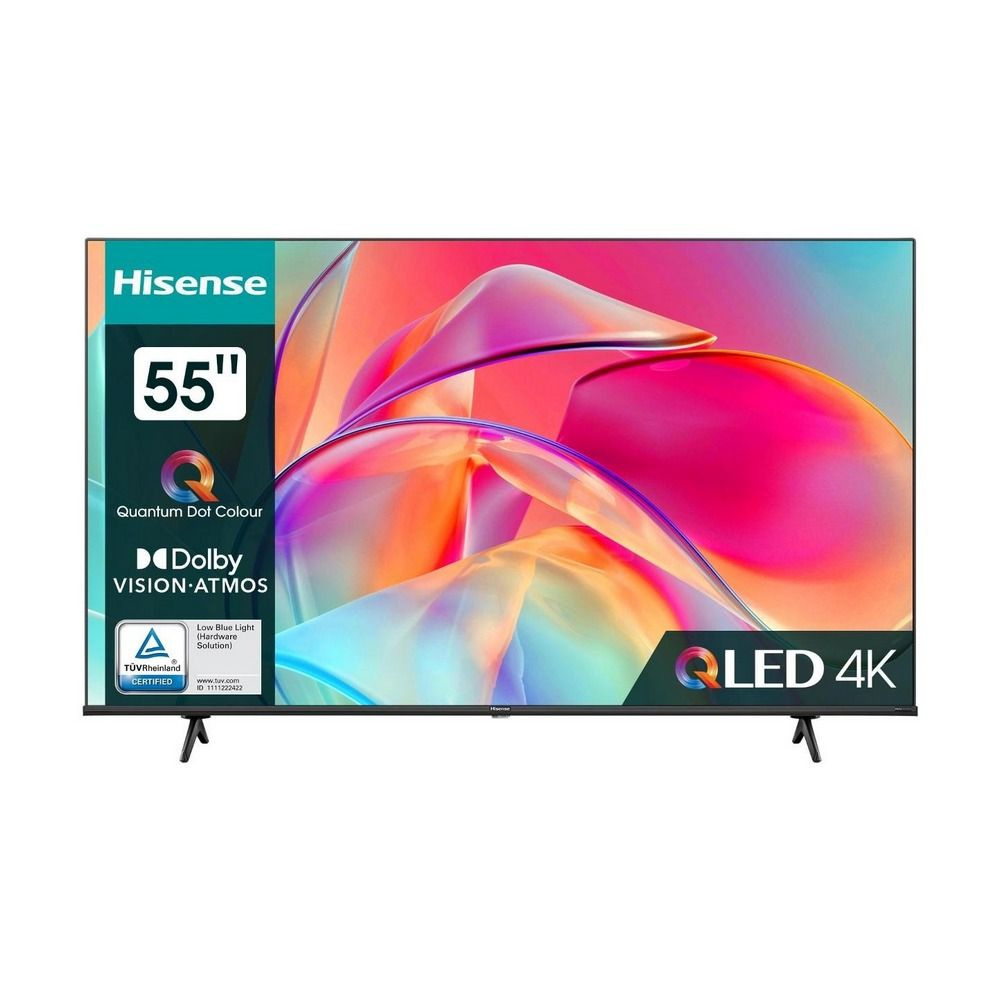 Hisense Телевизор QLED 55E7KQ 55" 4K UHD, черный #1