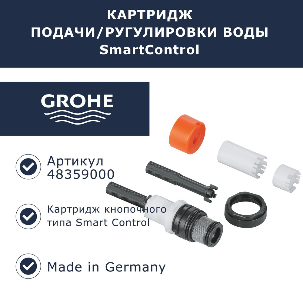 Нажимной картридж подачи/регулировки воды Grohe SmartControl (48359000)  #1