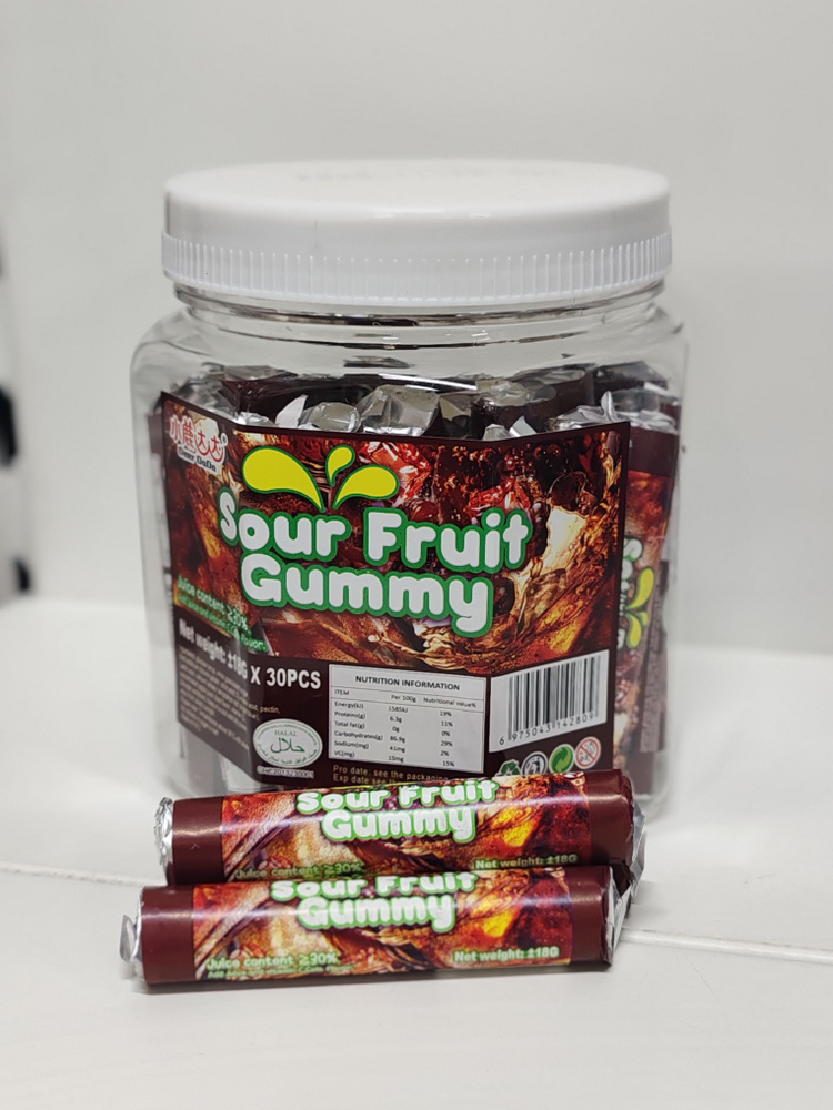 банка мармеладных конфет "Sour Fruit Gummy" #1