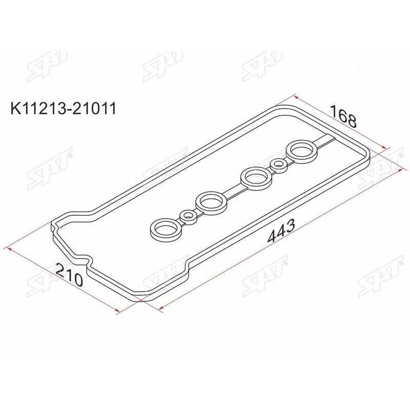 IPSAIP_K11213-21011 Прокладка клапанной крышки TY 1NZ-FE, 2NZ-FE #1