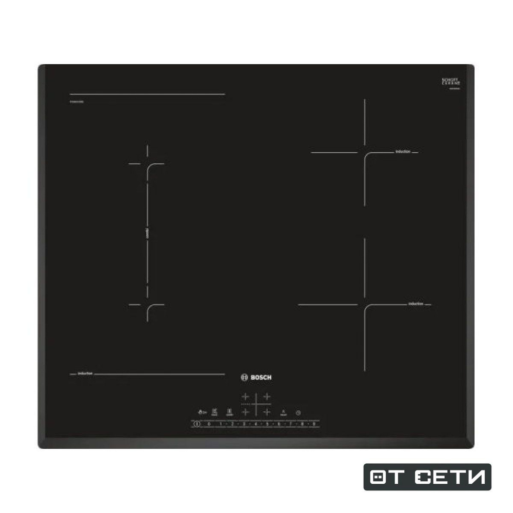 Bosch Индукционная варочная панель PVS611FB5E, черный #1