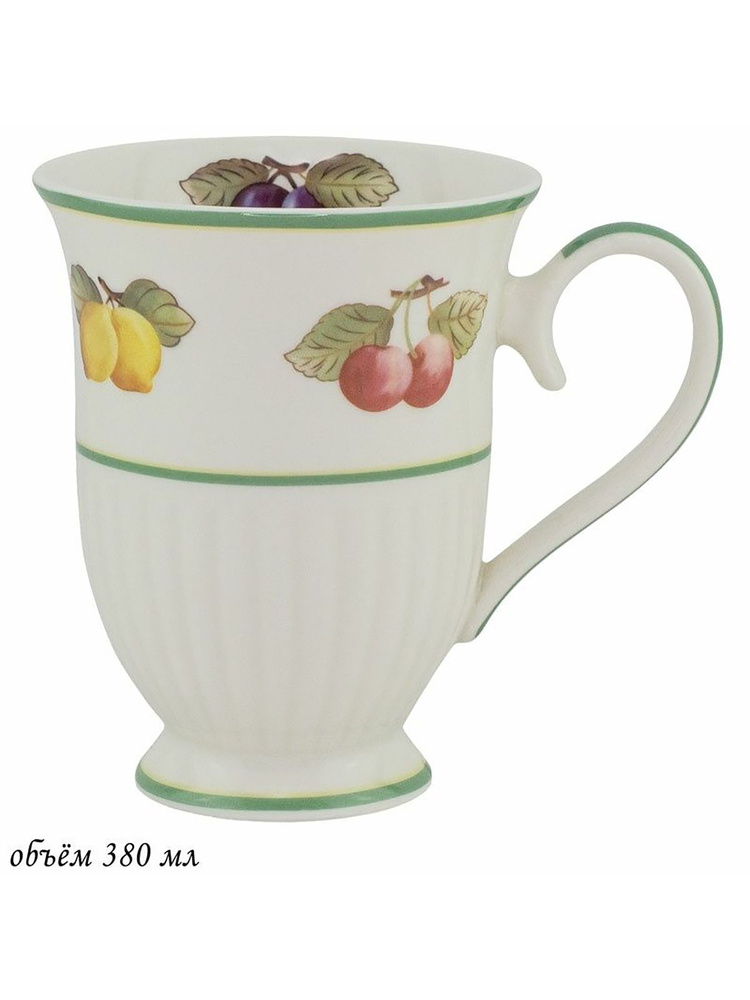 Кружки для чая Lenardi Фруктовый сад, фарфоровые, 2 шт 300 мл #1