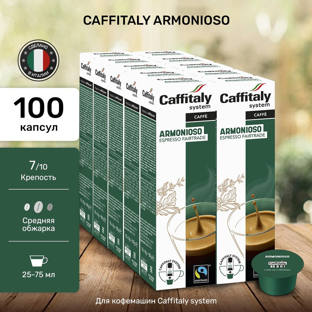 Кофе в капсулах Caffitaly Armonioso 100 шт #1