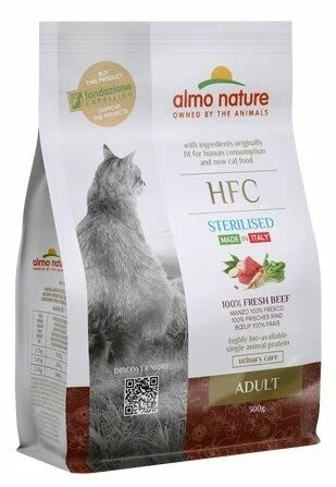 Almo Nature корм для стерилизованных кошек, со свежей говядиной (50% мяса) - 1,2 кг  #1