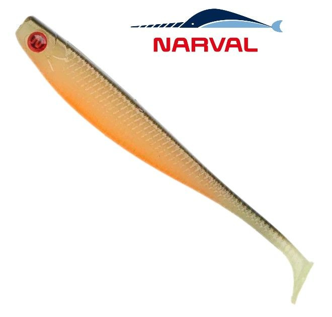 Приманка силиконовая Narval Fishing Skinny 8cm цв. #049-Olive All / Виброхвост Нарвал на судака, щуку, #1