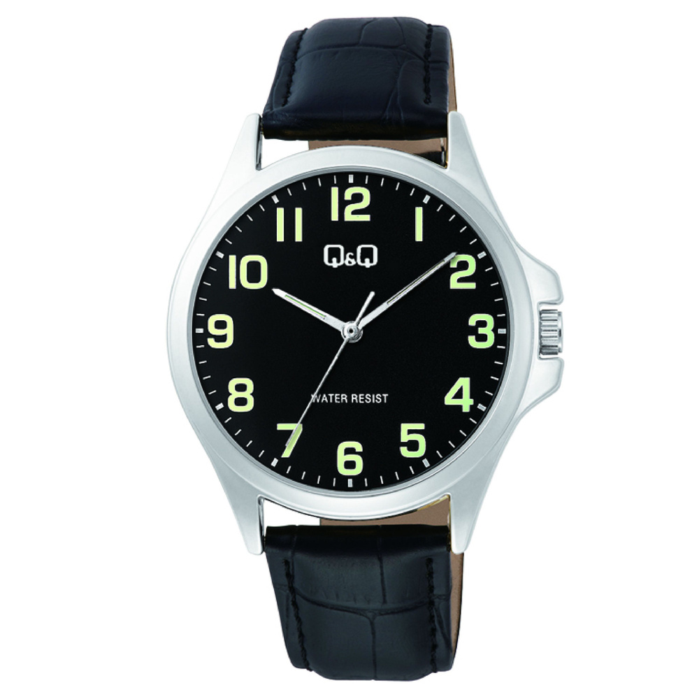 Q&Q C36A-014 мужские кварцевые наручные часы с арабскими индексами  #1
