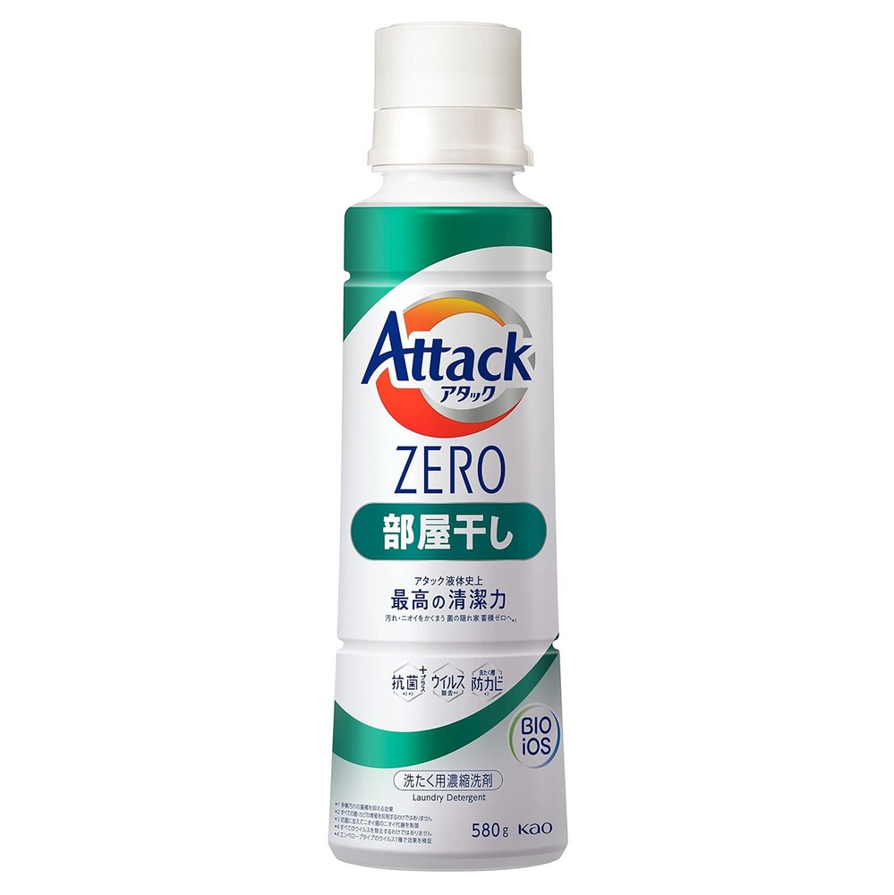 KAO Жидкое средство для стирки "Attack ZERO" (суперконцентрат, с защитой от неприятных запахов при сушке #1