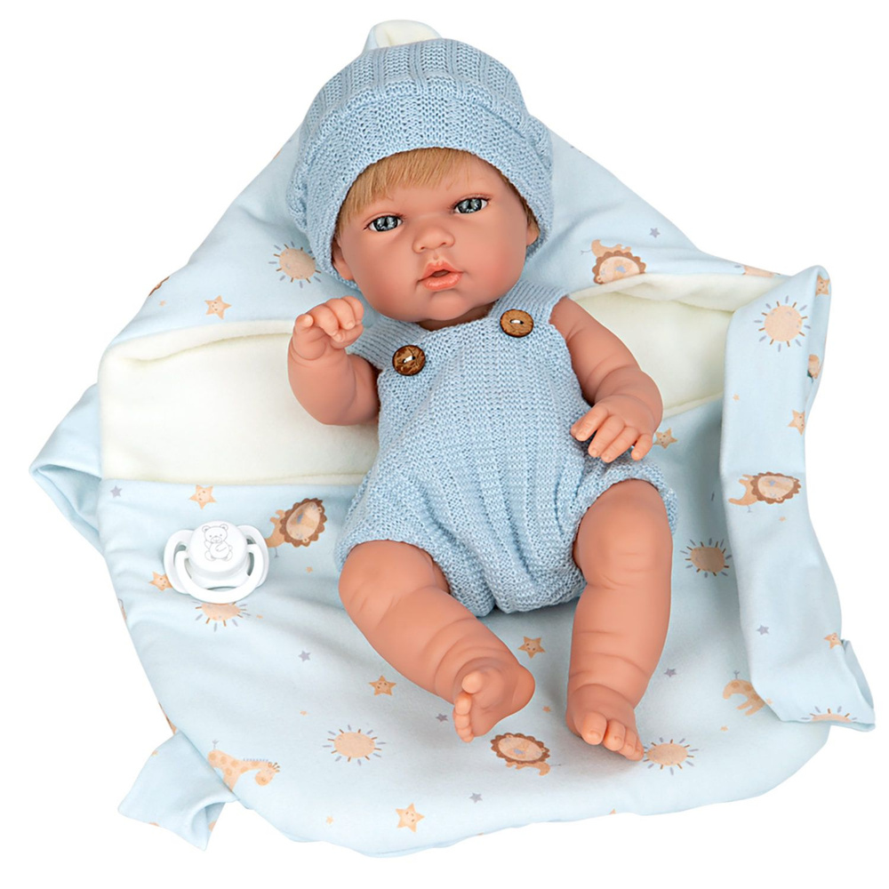 Кукла реборн виниловая 30 см Испания ARIAS силиконовая, реалистичная, младенец, пупс, мальчик  #1
