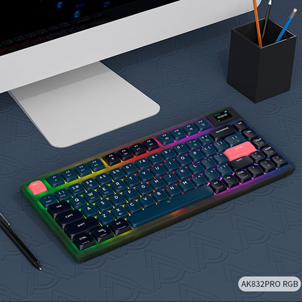 Ajazz Низкопрофильная механическая беспроводная клавиатура AK832 Pro игровая, эргономичная, для офиса, #1