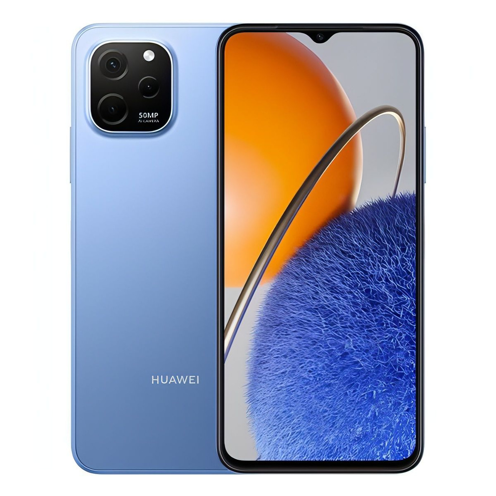 HUAWEI Смартфон nova Y61 4/128GB сапфировый синий 4/128 ГБ, синий #1