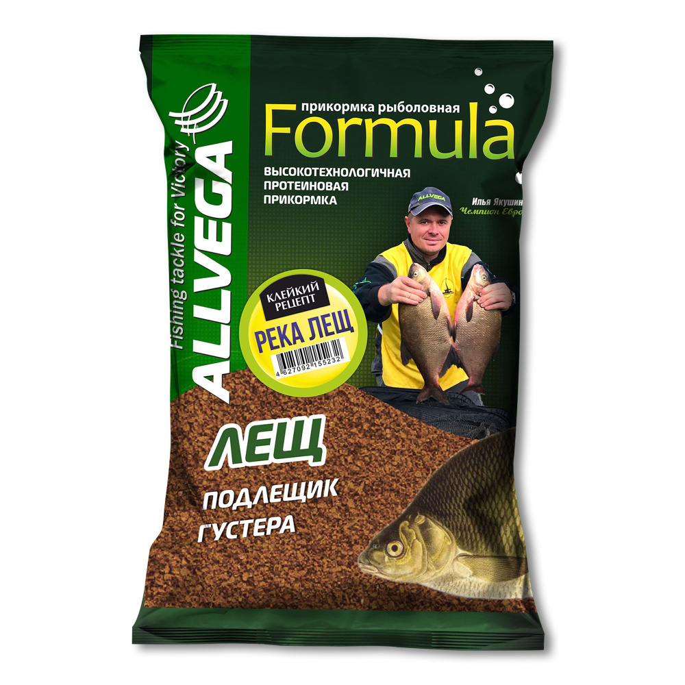 Прикормка для рыбалки ALLVEGA "Formula River Bream" 0,9кг (РЕКА ЛЕЩ), 1 штука  #1