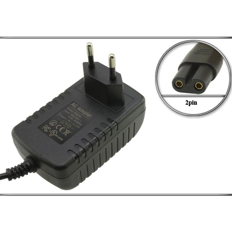 Адаптер (блок) питания 6V, 0.12A, 2pin (CA53, C060012-EU, PN53W), зарядное устройство для BaByliss MT726E #1