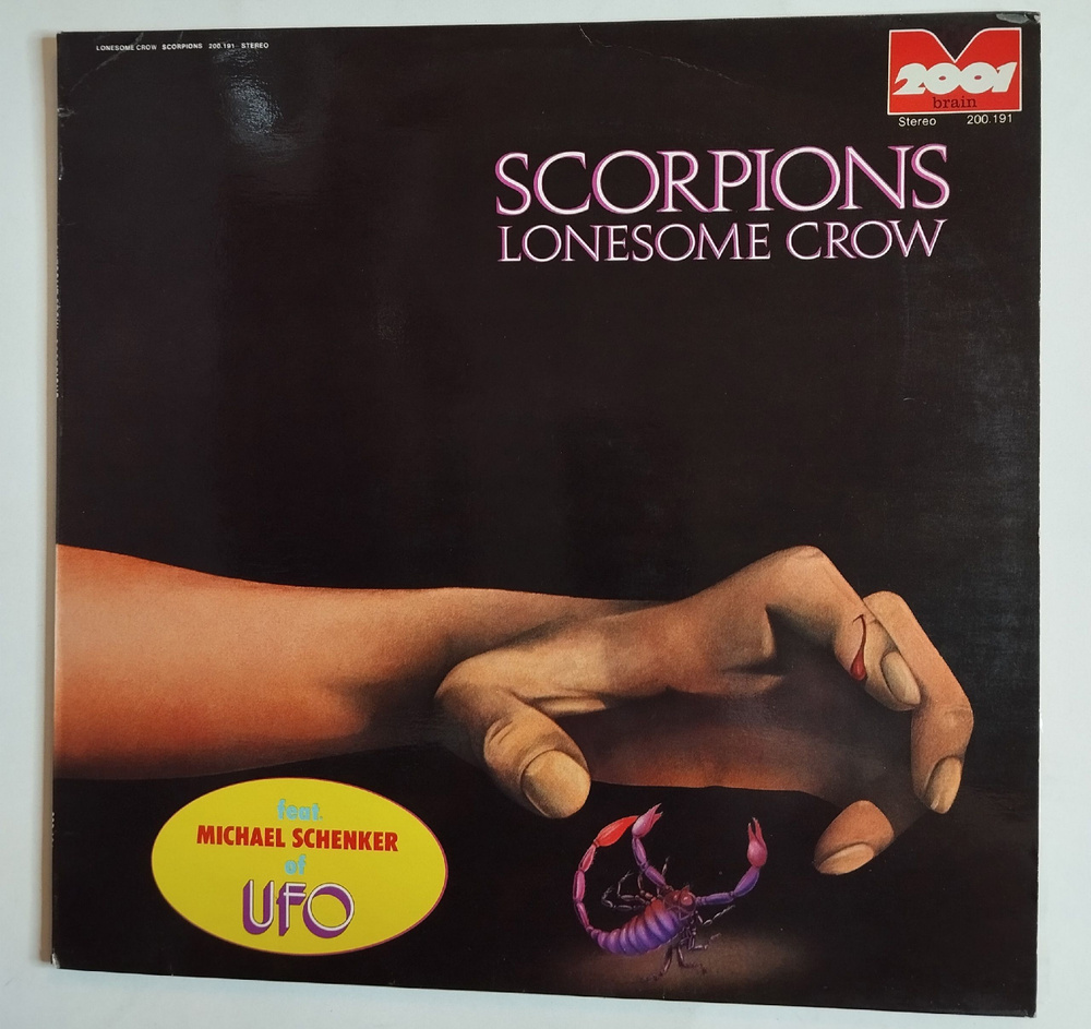 Винтажная виниловая пластинка LP Scorpions Lonesome Crow (Germany 1974) #1