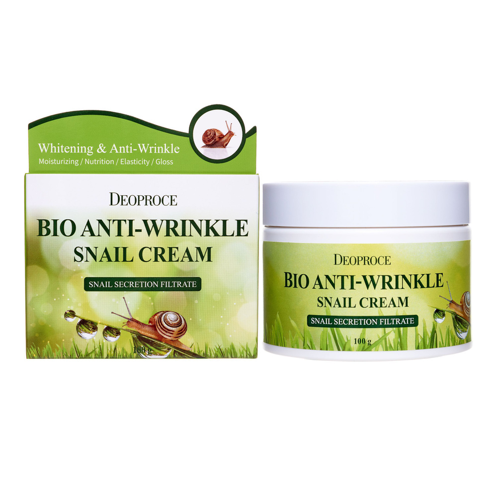 Deoproce bio Крем для лица антивозрастной с экстрактом улитки bio anti wrinkle snail cream  #1