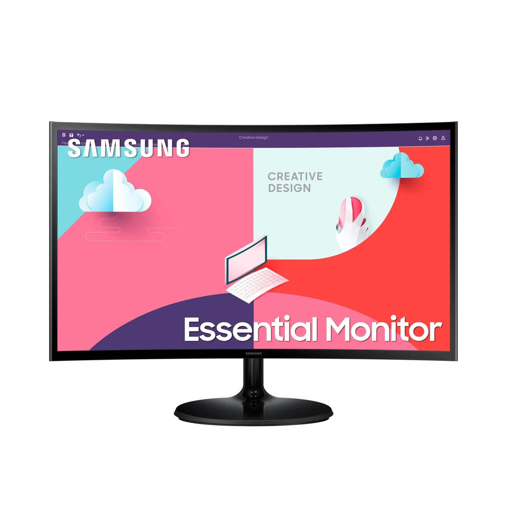 Samsung 23.8" Монитор LS24C360EAIXCI, черный #1