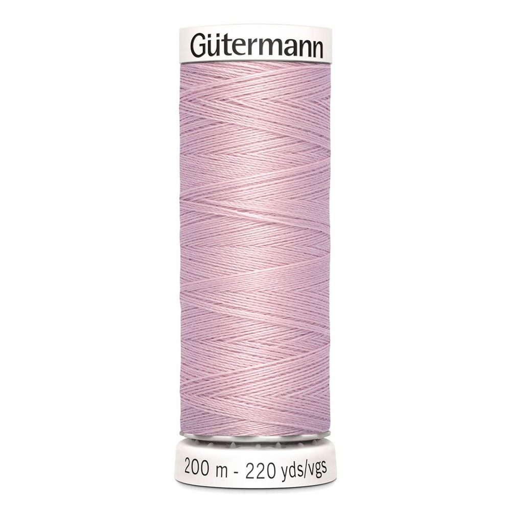 Нить Gutermann, Sew-All 100/200м для всех материалов, 100% п/э, цвет 662 пыльно-розовый  #1