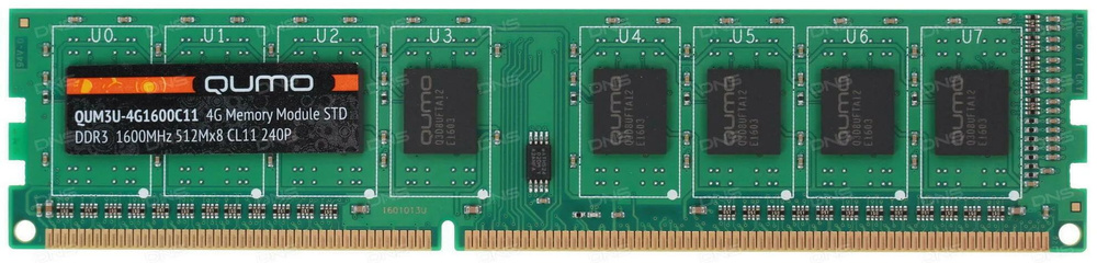 QUMO Оперативная память QUM3U-4G1600C11 1x (QUM3U-4G1600C11) #1