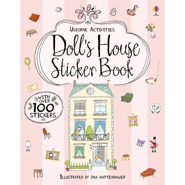 Usborne Doll's House Sticker Book кукольный домик книга с наклейками на английском для детей  #1