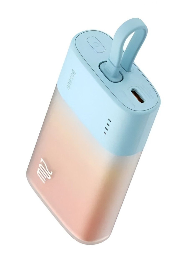 Внешний аккумулятор Baseus Pocket Fast Charging Power Bank Type-C 5200 mAh (PPKDC05L) Orange  #1