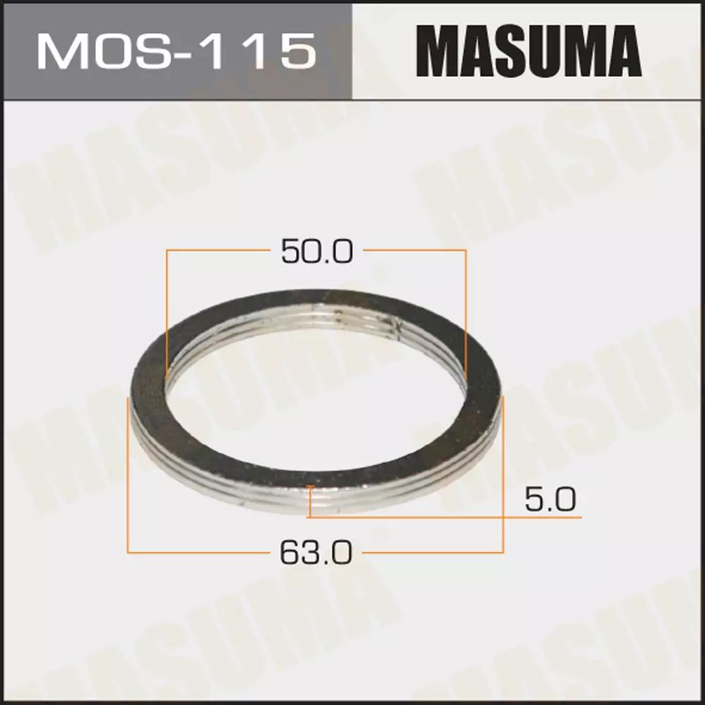Кольцо уплотнительное глушителя Masuma 50х63 (MOS-115) #1