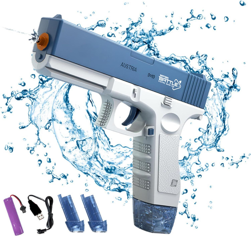 Детский водяной пистолет Glock, Электрический водяной пистолет  #1