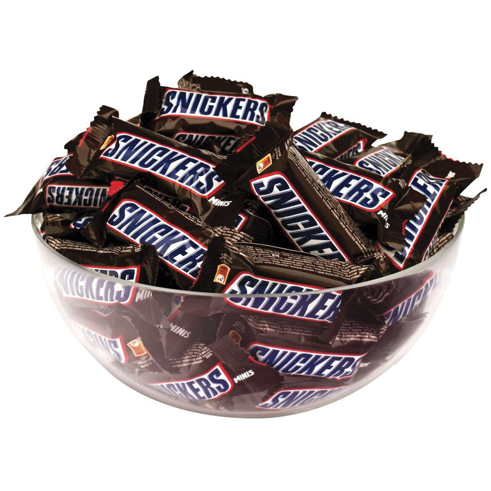 Конфеты шоколадные батончики Snickers Minis - 500 грамм #1