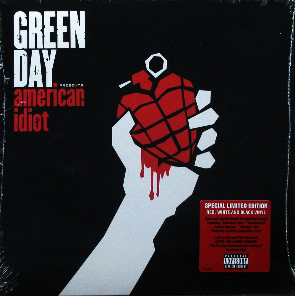 Green Day. American Idiot (2LP Gatefold/ Special Edition, Red with Black Swirl, White with Black Swirl #1