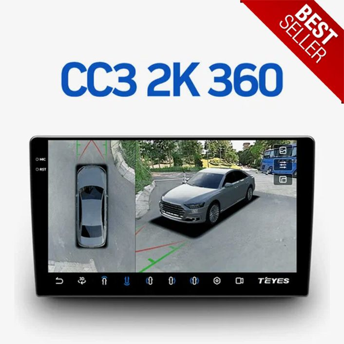 Автомагнитола Teyes CC3 2k 6/128 экран 10,36'' с камерами кругового обзора 3D 360  #1