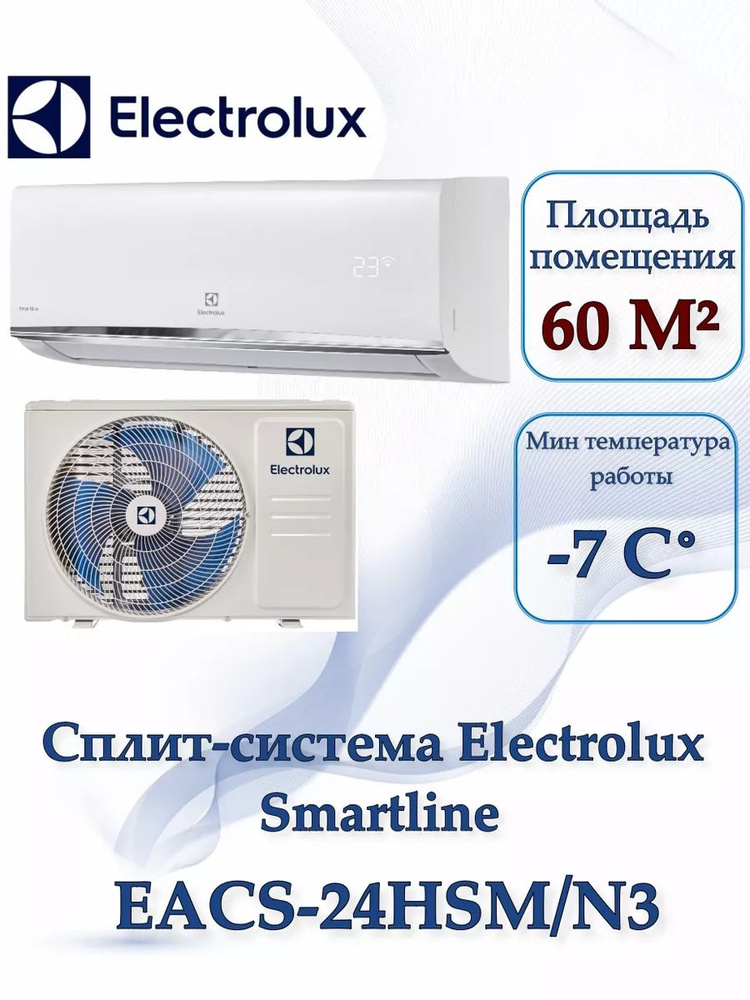 Сплит-система Electrolux Smartline EACS-24HSM/N3 комплект #1